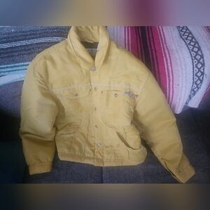 Vintage Parasuco Sunny Yellow Men's Jacket. Large. 23ptp
